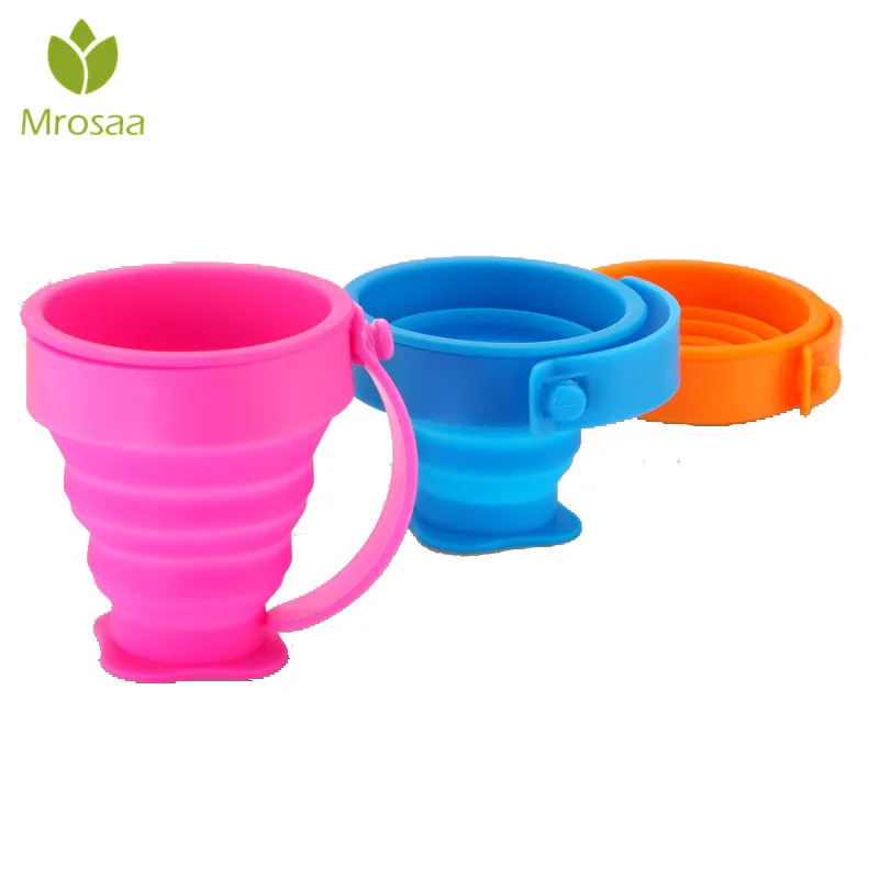 Mrosaa Multi-function Bathroom Tumblers Portable Folding Gargle Cup Silica Gel Toothbrush Holder Travel Drink Washing | Дом и сад