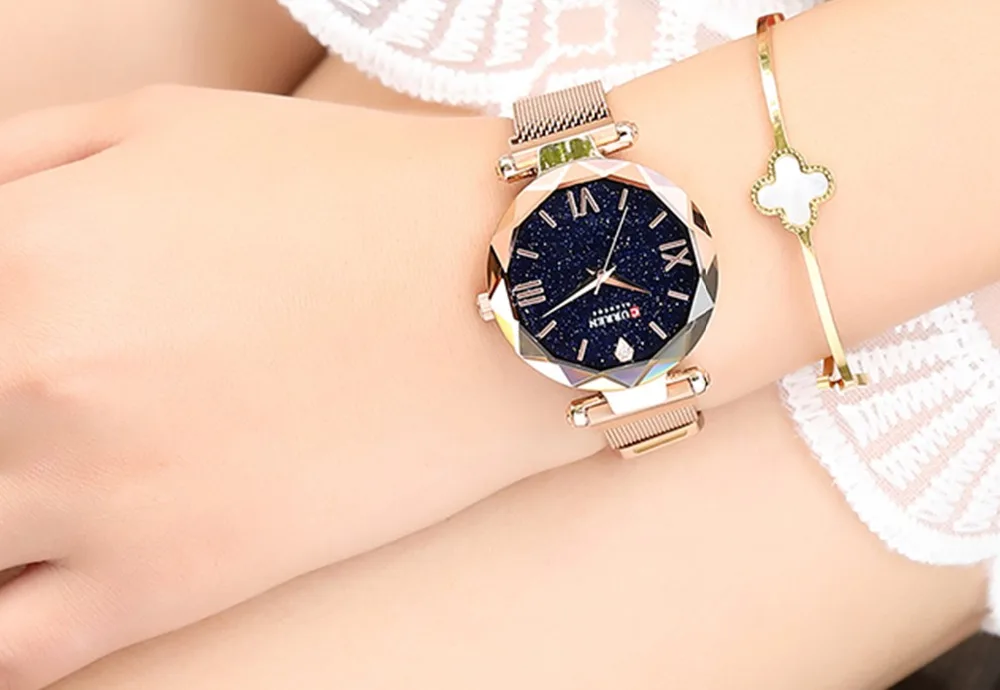 Часы CURREN женские стальные роскошные брендовые Модные Наручные повседневные