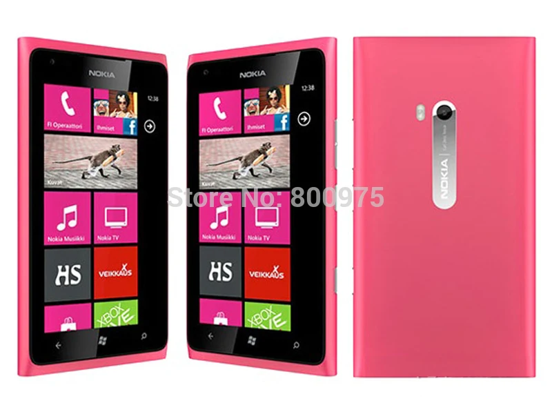 Отремонтированный мобильный телефон NOKIA Lumia 900 разблокирован Nokia 900 Windows Phone 3g Wifi 8MP 16GB Гарантия один год