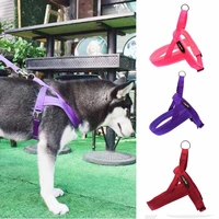 dogs leash adjustable reflective nylon pet dog harness vest harnesses dog lead for husky alaska teddy for dog walking pet collar