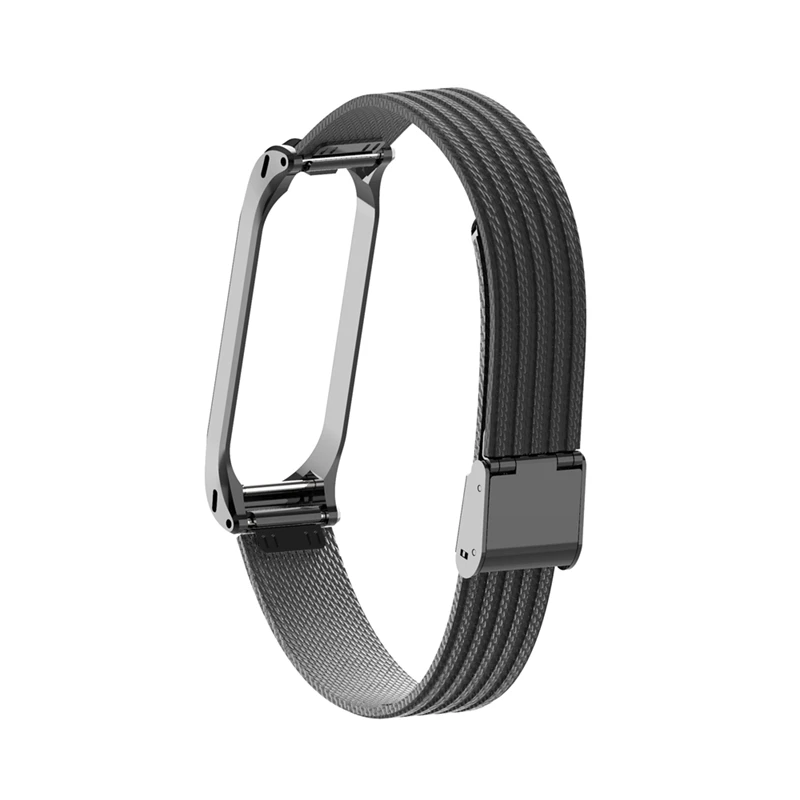 Браслет mi Band 4, металлический браслет из нержавеющей стали для Xiaomi mi, браслет mi Band 4, браслет Pulseira mi band 4, красный, черный