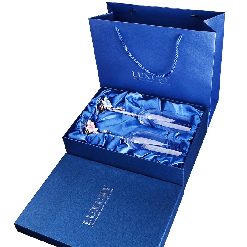 OUSSIRRO 2 шт. креативные эмалированные хрустальные бокалы для шампанского