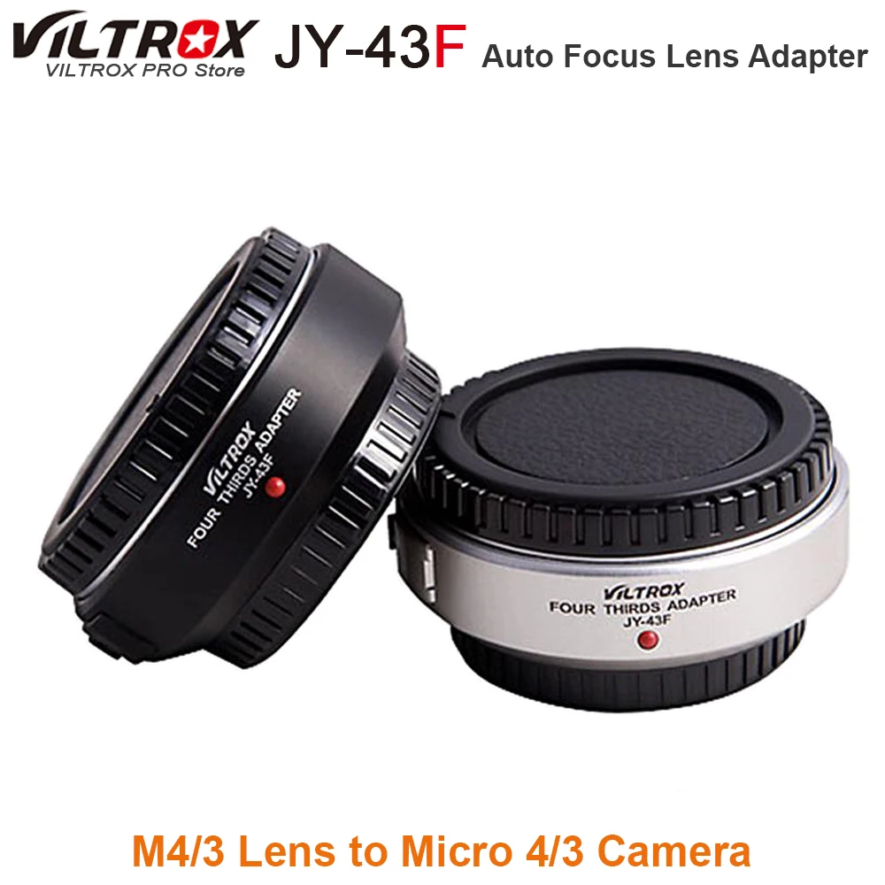 

Viltrox Auto Focus M4/3 Lens to Micro 4/3 Camera Adapter Mount for Olympus Panasonic E-PL3 EP-3 E-PM1 E-M5 GF6 GH5 G3 DSLR