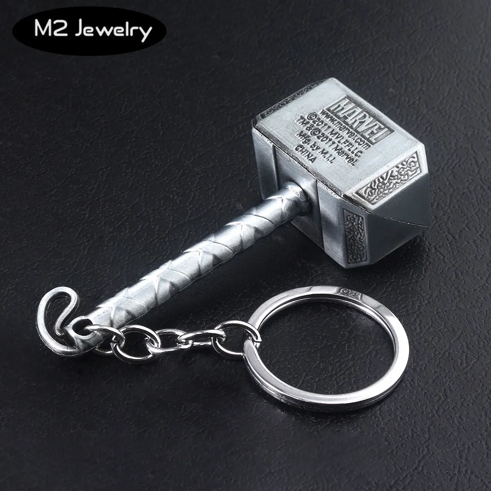 Мстители Тор молоток брелок для мужчин Mjollnir металлический Железный человек кулон ювелирные изделия аксессуары