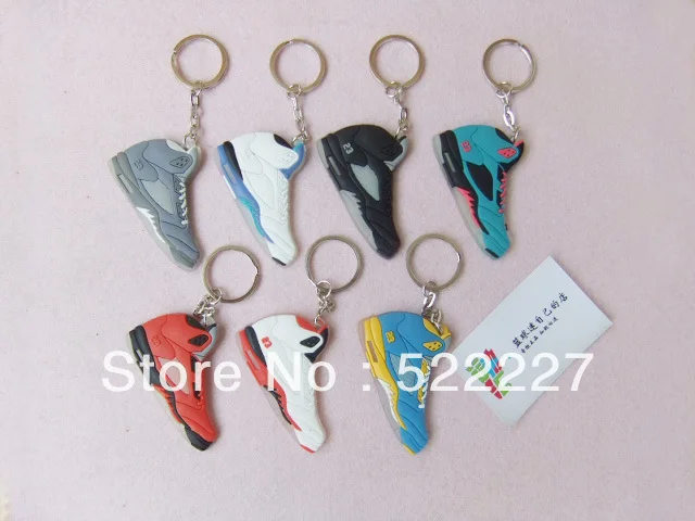 Lot of 7pcs Sneaker Basketball Shoes Key Chain AJ5 AJordan Auto Accessory (7pcs/lot)Free Shipping Wholesale|sneaker shoes men|sneakers