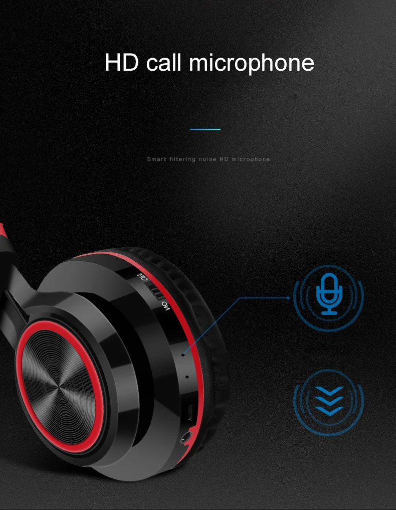 Bluetooth 4,0 Беспроводные складные наушники, гарнитура на ухо с микрофоном и sd-картой для воспроизведения телефона, спортивной музыки