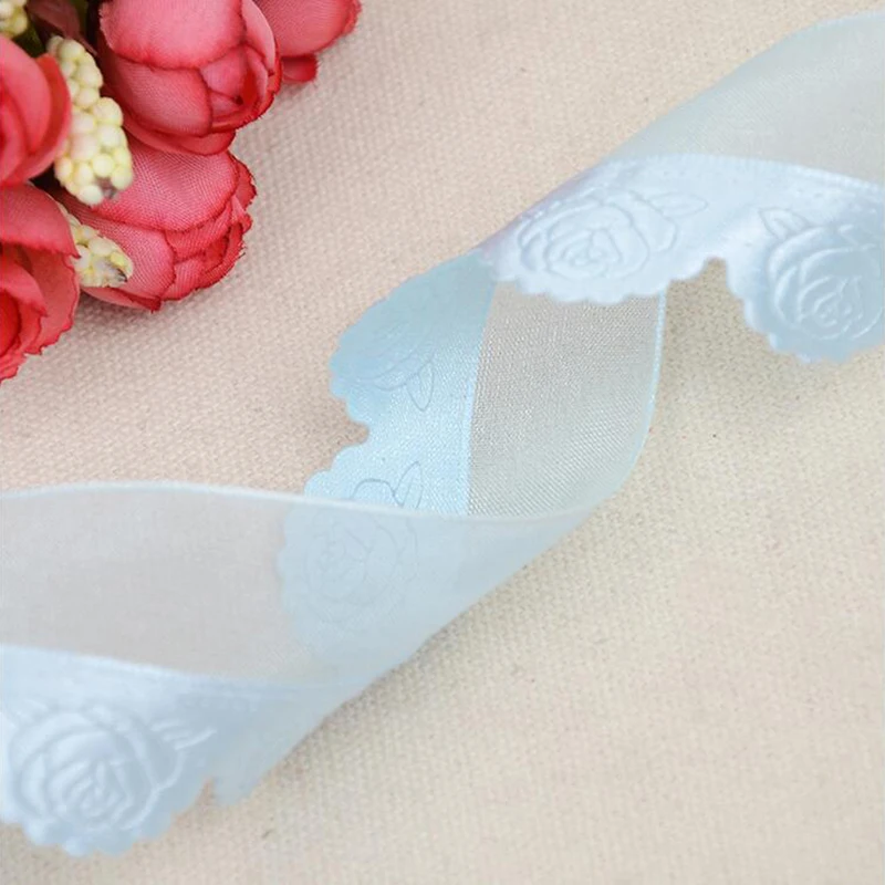 

Organza Ribbon Embossed Rose 1-1/2" 38mm High Quality DIY Wedding Clothing Sewing & Fabric Accessories BBXU-006