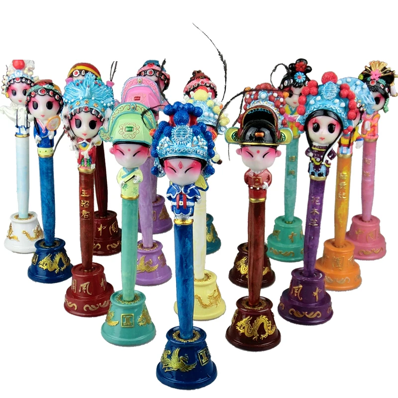 Ручки в форме маски ShaoFu Opera ручки китайском стиле каваи комедия шариковые милые