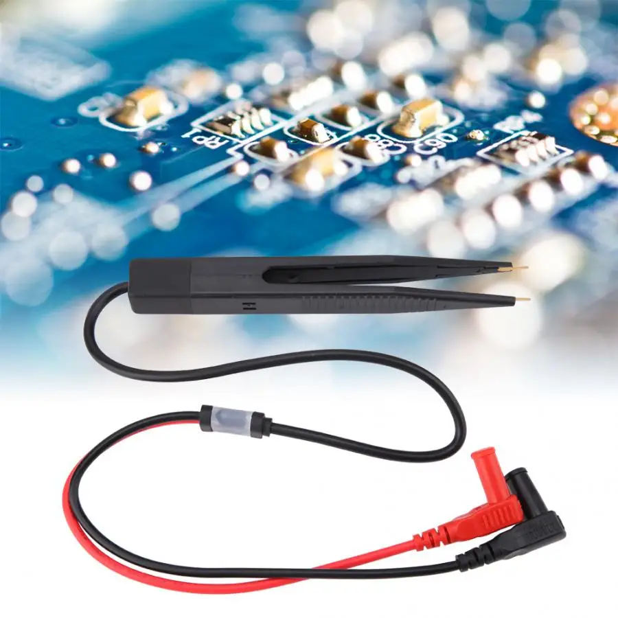SMD чип SMT Тесты зажим зонда Цифровой мультиметр Пинцет электрические для PCB