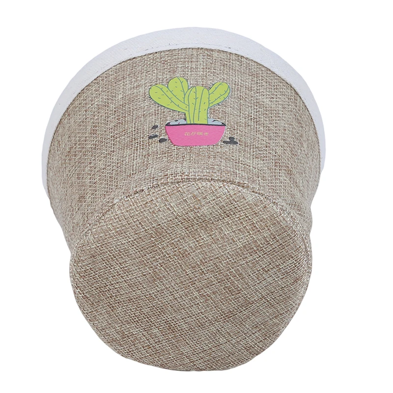 Storage Basket DIY Desktop Folding Linen Toy Box Pastoral Floral Animal Jewelry Makeup Stationery Organizer | Дом и сад