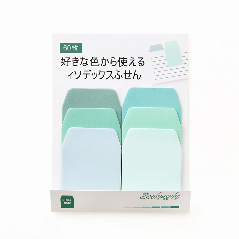 Short Green Красочные индекс разместить его прикольный стикер листа Милая липкая бумага для заметок Примечание Милая записка Pad канцелярские офисные и школьные принадлежности - Цвет: Short Green