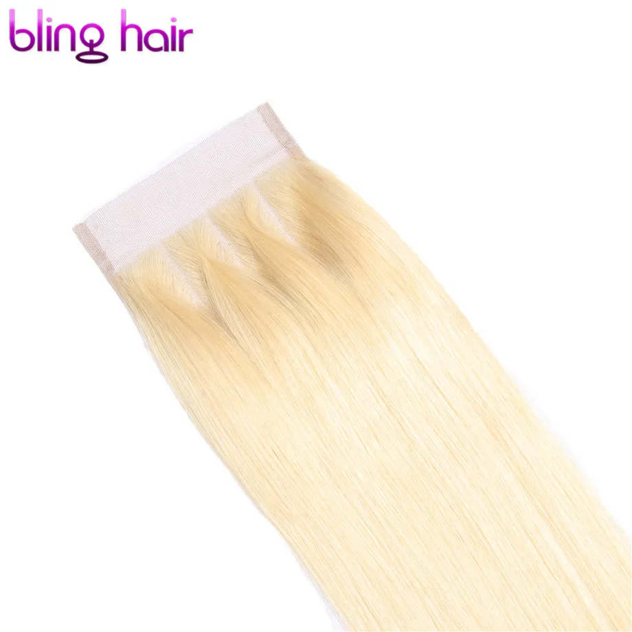 Bling hair человеческие волосы закрытие бразильское Закрытие 4*4 свободная часть 613