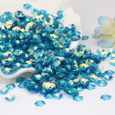Lake blue 10 мм 15 г/упак. 300 шт неупакованные блестки Свадебные DIY аксессуары стежка бусины высокого класса аксессуары для одежды ручной работы Цветы блестки - Цвет: Lake blue