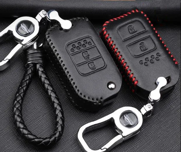 1 шт. Новое поступление чехлы для ключей черные подходит Honda New CRV Fit XRV Vezel Spirior 9