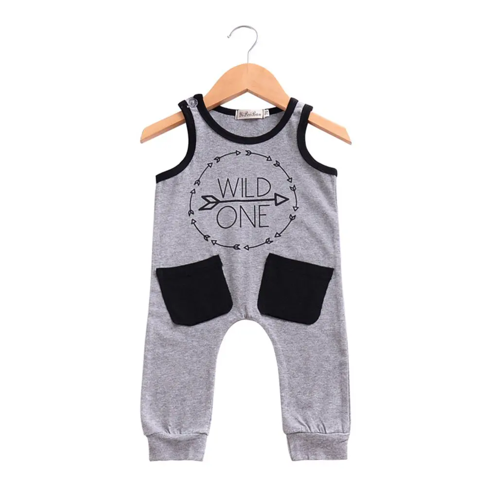 Летняя детская одежда без рукавов для скалолазания Одежда новорожденных с