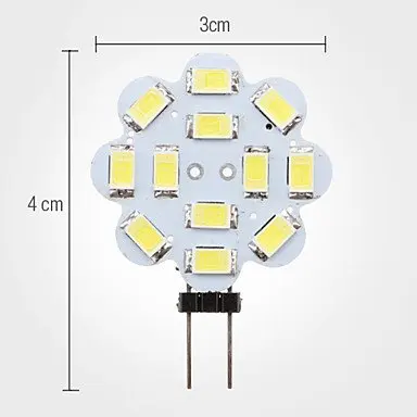 Светодиодная лампа G4 12 SMD 5630 5730 теплый белый/холодный белый 3 Вт Холодный Теплый DC