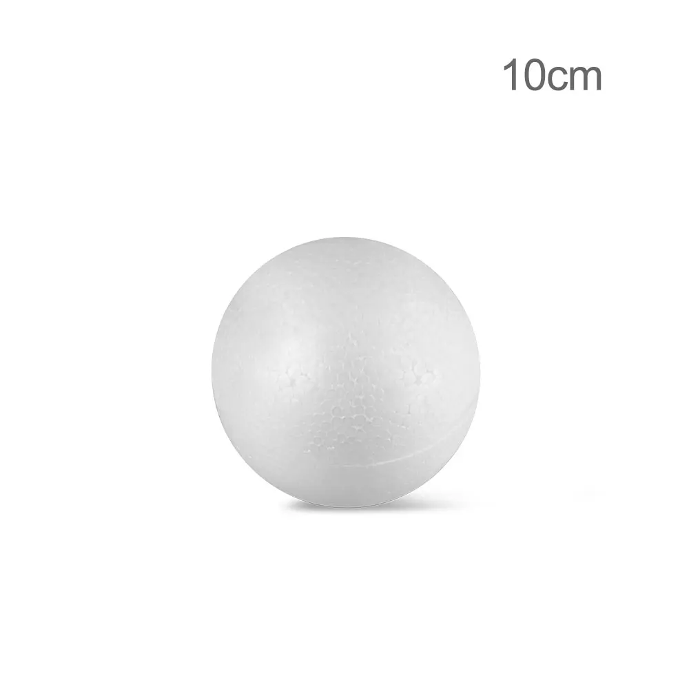 Моделирование полистирола шарики из пенопласта белые ремесленные шары 10 см 12 см 15 см для украшения на Рождество, вечеринку, подарки DA.