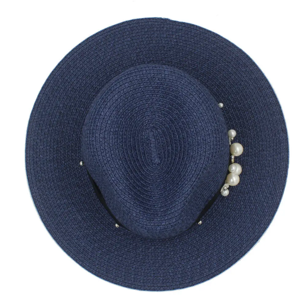Шляпа женская Соломенная с широкими полями и цветами лентой|Женские пляжные