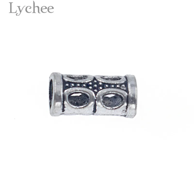 Lychee 10 шт. сплав Слон 8 форма цветок резной дредлок бигуди липучки шарик отверстие