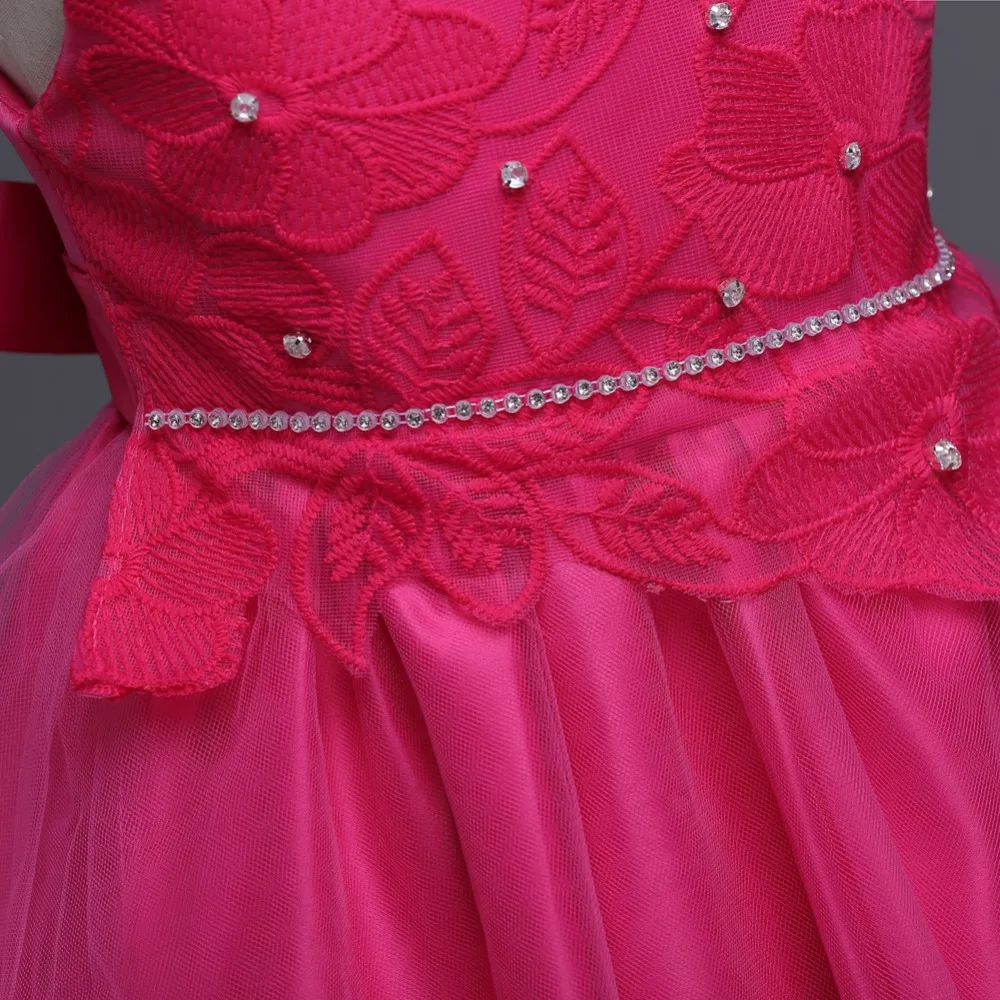 Flower Princess Dress Birthday Party Girl Clothes Sleeveless Wedding Ball Gown Kids Bridresmaid P | Детская одежда и обувь