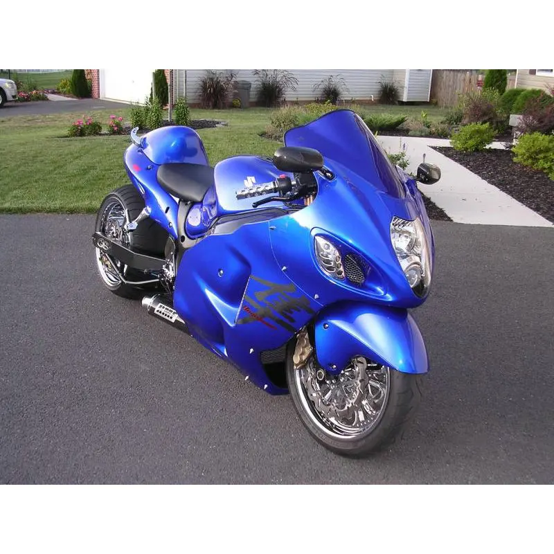 Blue Мотоцикл Обтекатели лобового ветер Экран для 1999-2007 Suzuki GSX1300R GSX 1300 R Hayabusa 2004 2005 2006 - Цвет: Blue