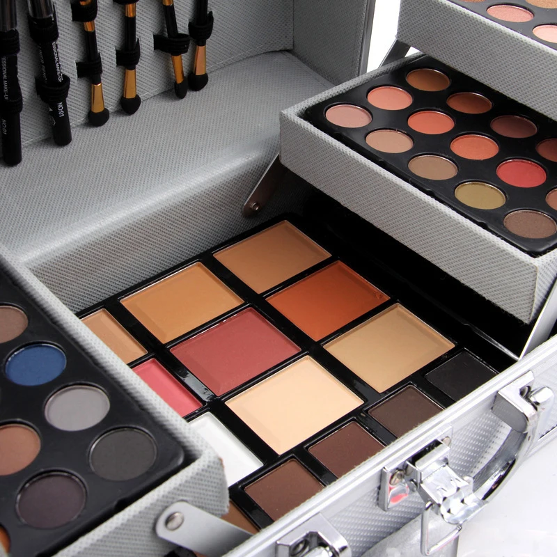 80 цветов Тени для век матовые румяна зеркальный Контур Палитра консилер помада