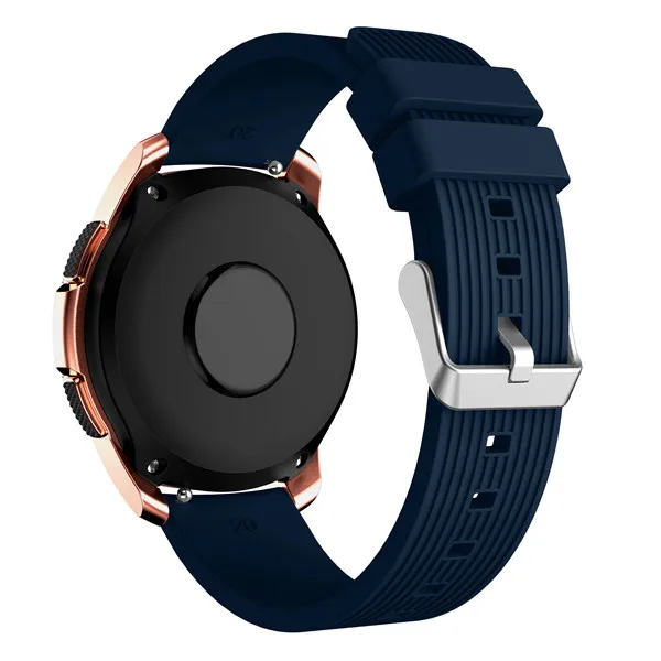 Midnight blue Спортивный мягкий силиконовый браслет на запястье для samsung Galaxy Watch 42 мм SM-R810 сменный смарт-ремешок для часов - Цвет ремешка: Midnight blue