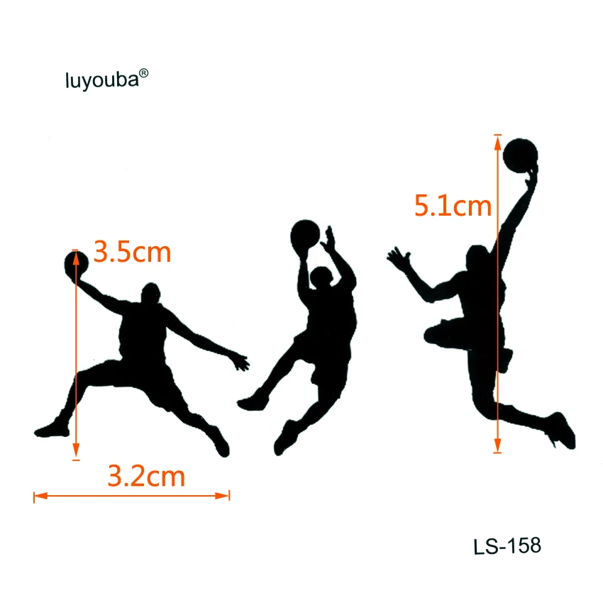 Водонепроницаемый временный тату Mr. Basketball мужские спортивные татуировки для