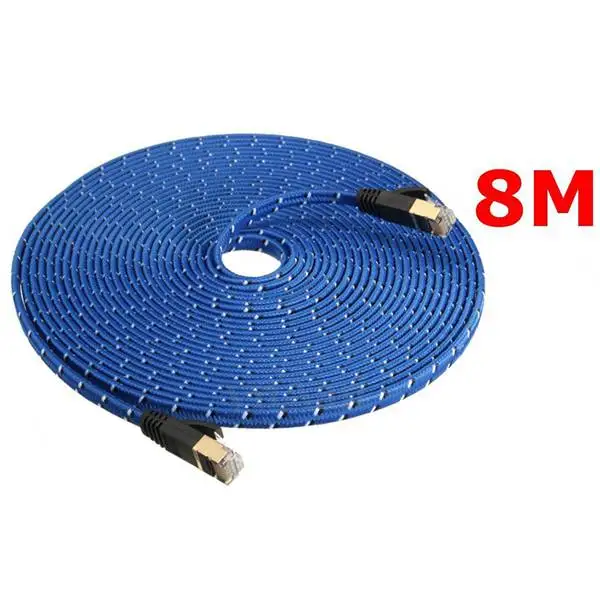 AAAE 1 м/1 8 м/3 м/5 м/8 м/10 м RJ45 CAT 7 CAT7 Ethernet Интернет LAN патч плоский сетевой кабель Шнур| |