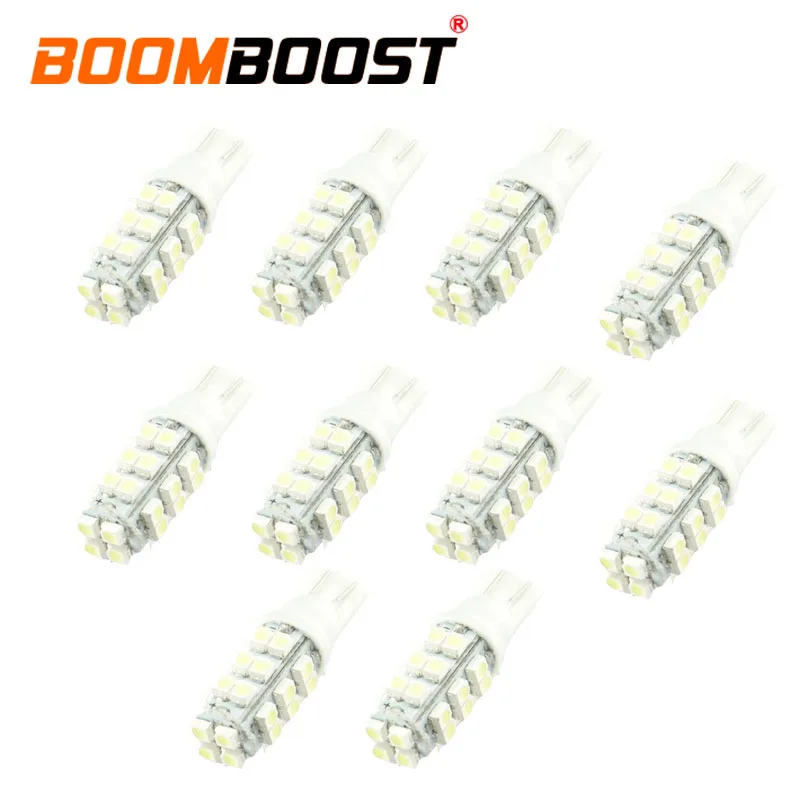 

10 pieces new arrival T10 194 168 28smd LED Width Lamp Car Side Light Bulb Outdoor Light exterior Light lamps 10W 3528