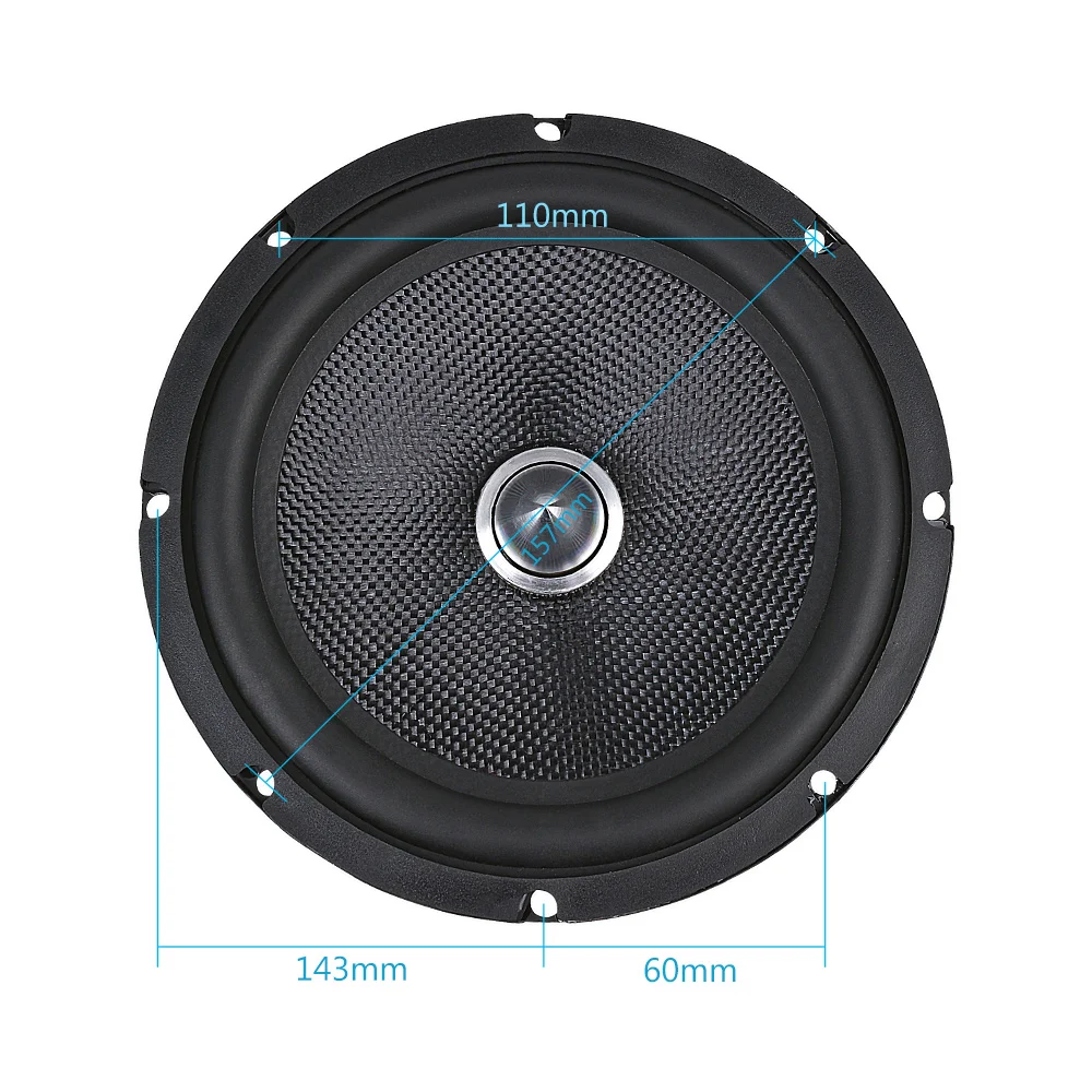 AIYIMA 6.5 Inch Audio Car Midrange Bass Speakers Home Theater 4 8 Ohm 60W Glass Fiber Bullet Woofer Loudspeaker DIY Sound System
