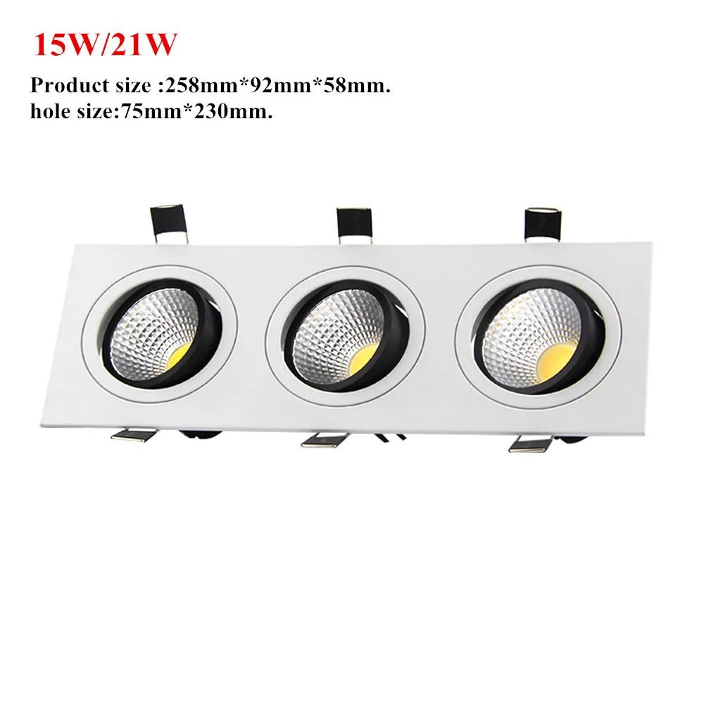 Высокая Яркость Затемнения УДАРА светодиодные светильники лампы 15 Вт 21 30 36