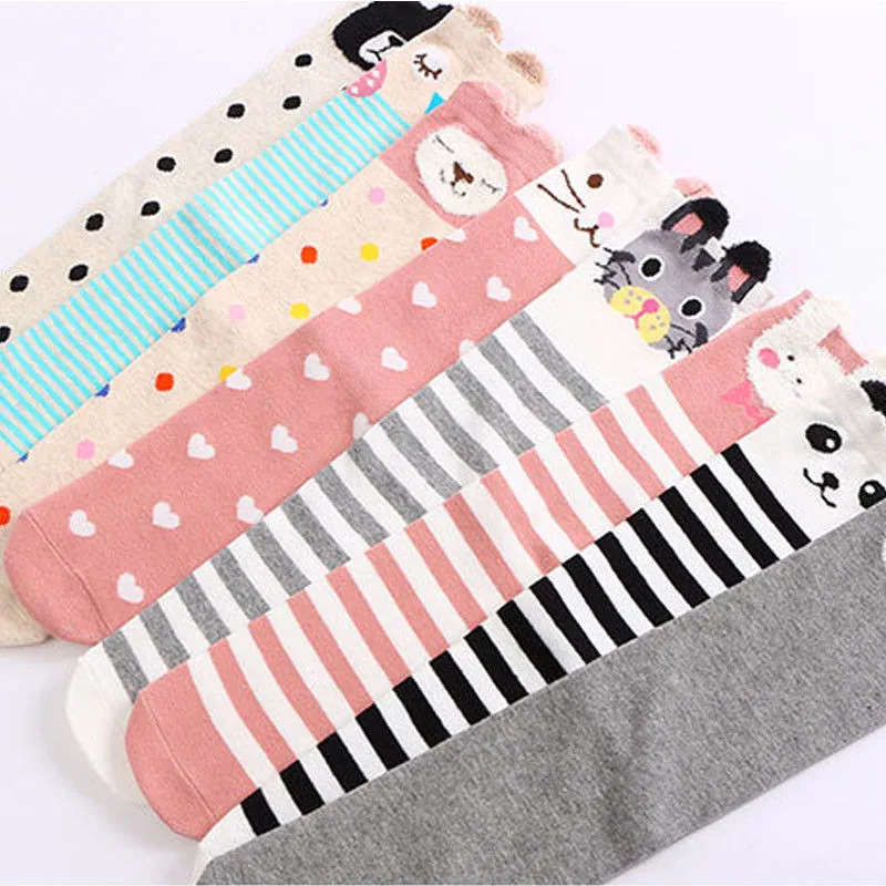 Летние детские тонкие колготки для маленьких девочек до колена Бархатные Чулки с