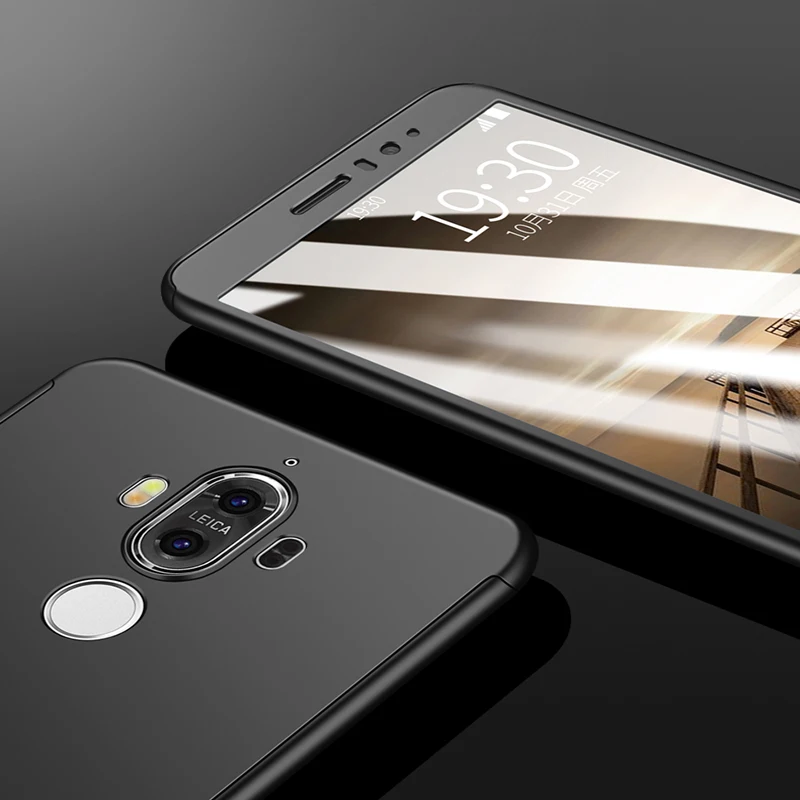 Полностью защитные чехлы на 360 градусов для Huawei Mate 8 9 10 Lite Pro тонкий жесткий чехол +