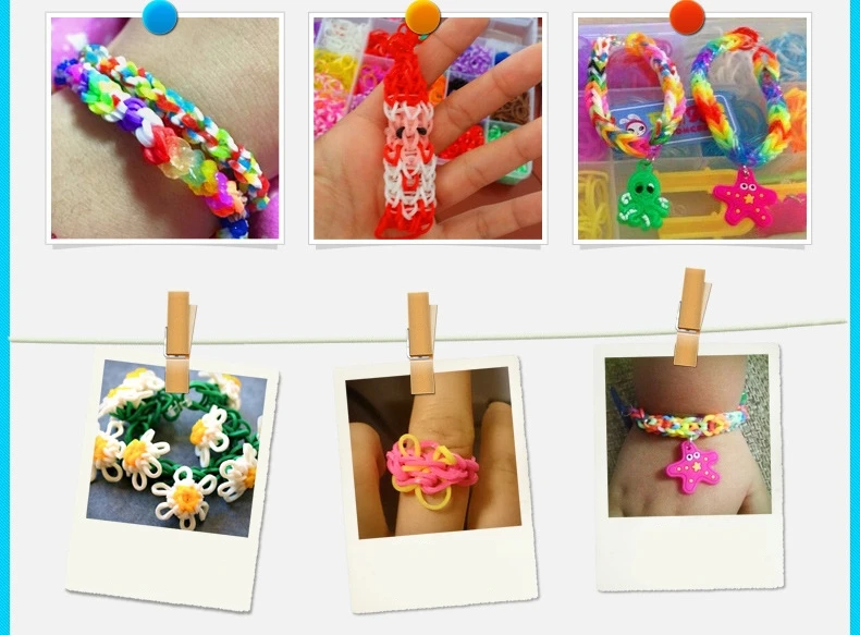 28 сетки DIY Радужная вязальная машина резиновый браслет плетение браслет плетеный резиновый браслет отправить с аксессуарами инструмент