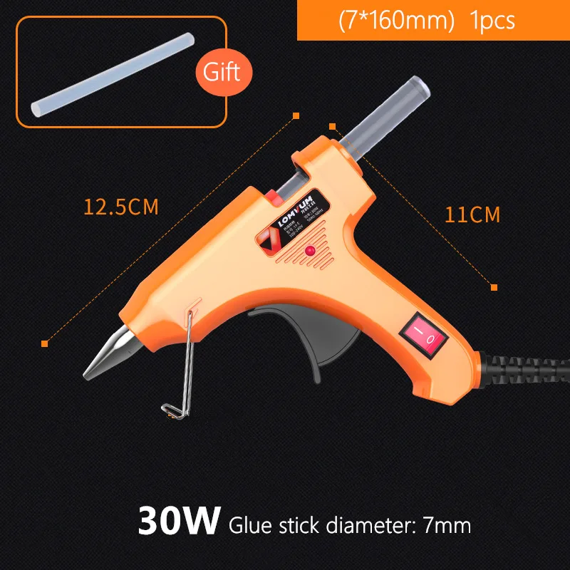 Клеевой пистолет DIY 30 Вт 80 100 150 7/8 мм клеевой карандаш промышленные электрические