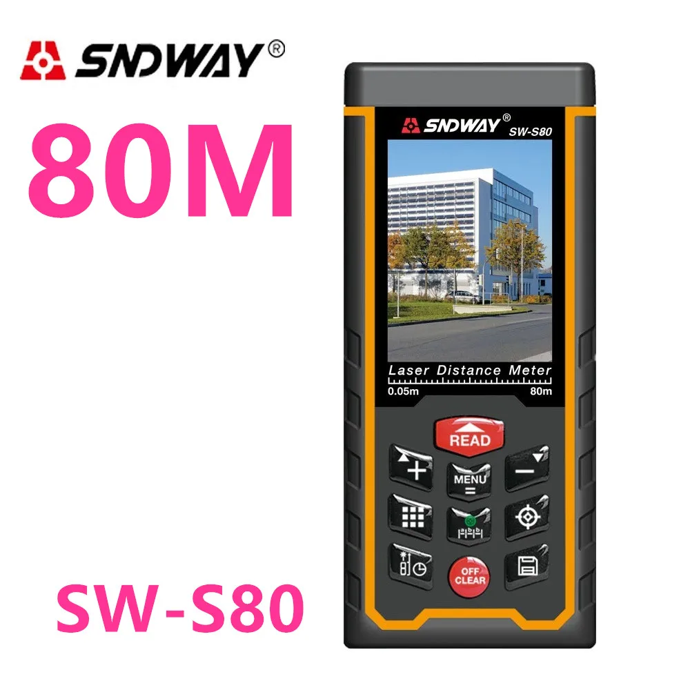 Лазерный дальномер 80 м 120 лазерный измерительная лента с ЖК-камерой