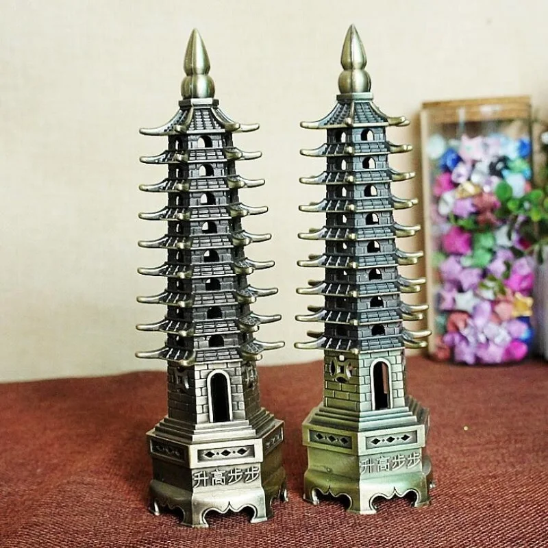 

be promoted step by step Wenchang tower Home furnishing metal handicrafts