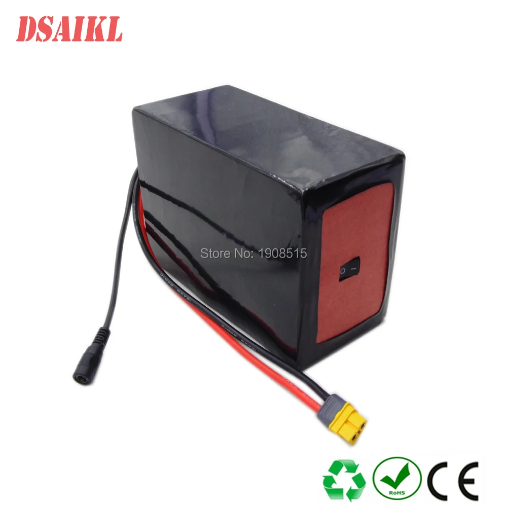 Индивидуальные 500W 750W 1000 W, фара для электровелосипеда в батарейный блок 48V 13Ah 14.5Ah 15Ah 16Ah 17Ah 20Ah 25Ah черный цвет ПВХ литий-ионная аккумуляторная батарея