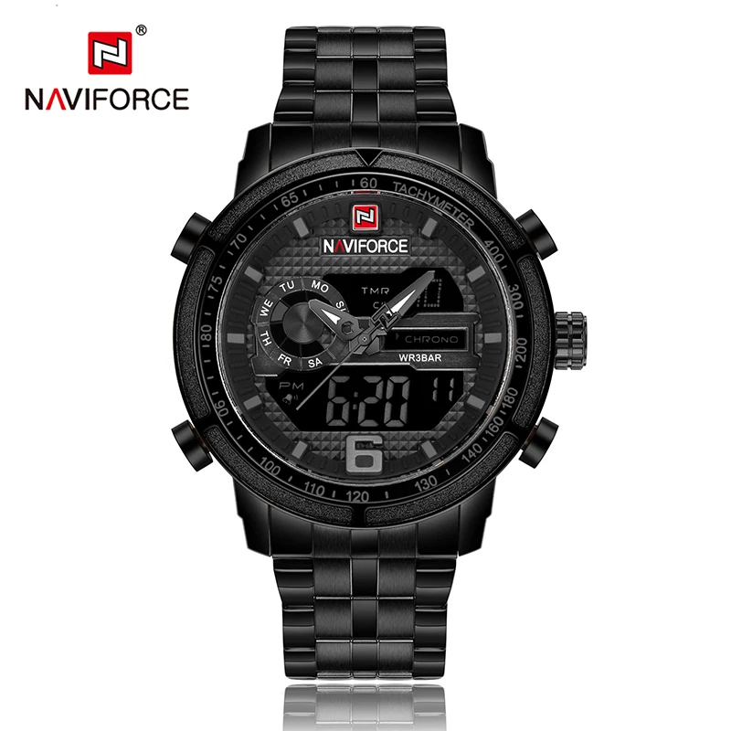 Naviforce Для мужчин часы оригинальный бренд спортивные аналоговый