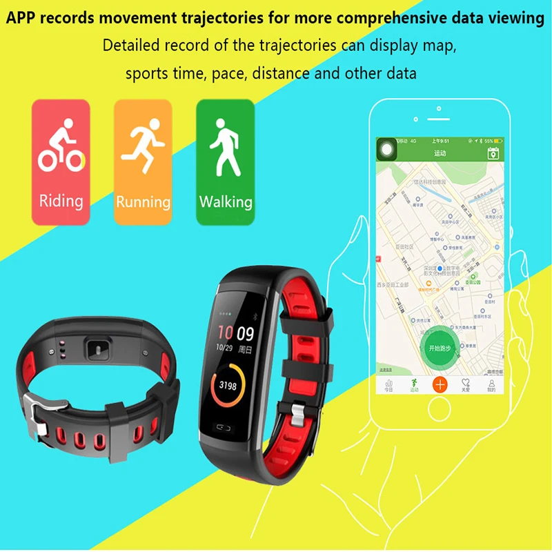 Смарт-часы с измерением пульса и давления IP67 | Электроника