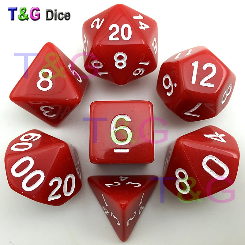 Оптовая продажа хит продаж 7 шт./компл. высокое качество красочные кости набор D4 D6