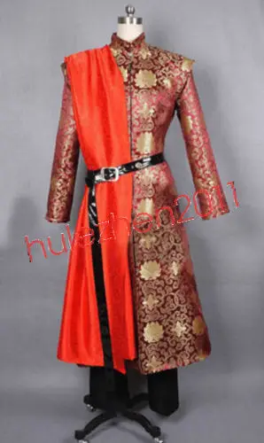 Мужской костюм для косплея King Prince Joffrey Baratheon COS средневековый наряд платье халат