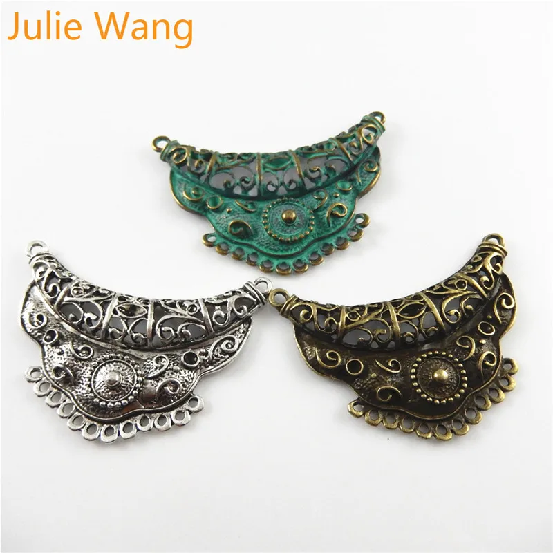 Julie Wang, 3 шт., античная бронза/серебро/зеленый сплав, подвески, соединитель, подвесной браслет, ожерелье, металлические ювелирные изделия, аксессуары для изготовления