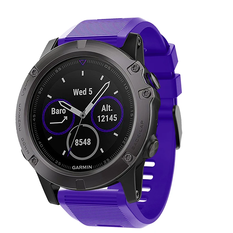 26 22 20 мм ремешок для garmin fenix 5 5X 5S Plus 3 3HR часы Quick fit Силиконовый Easyfit наручные часы ремешок для garmin fenix 5x5 5S