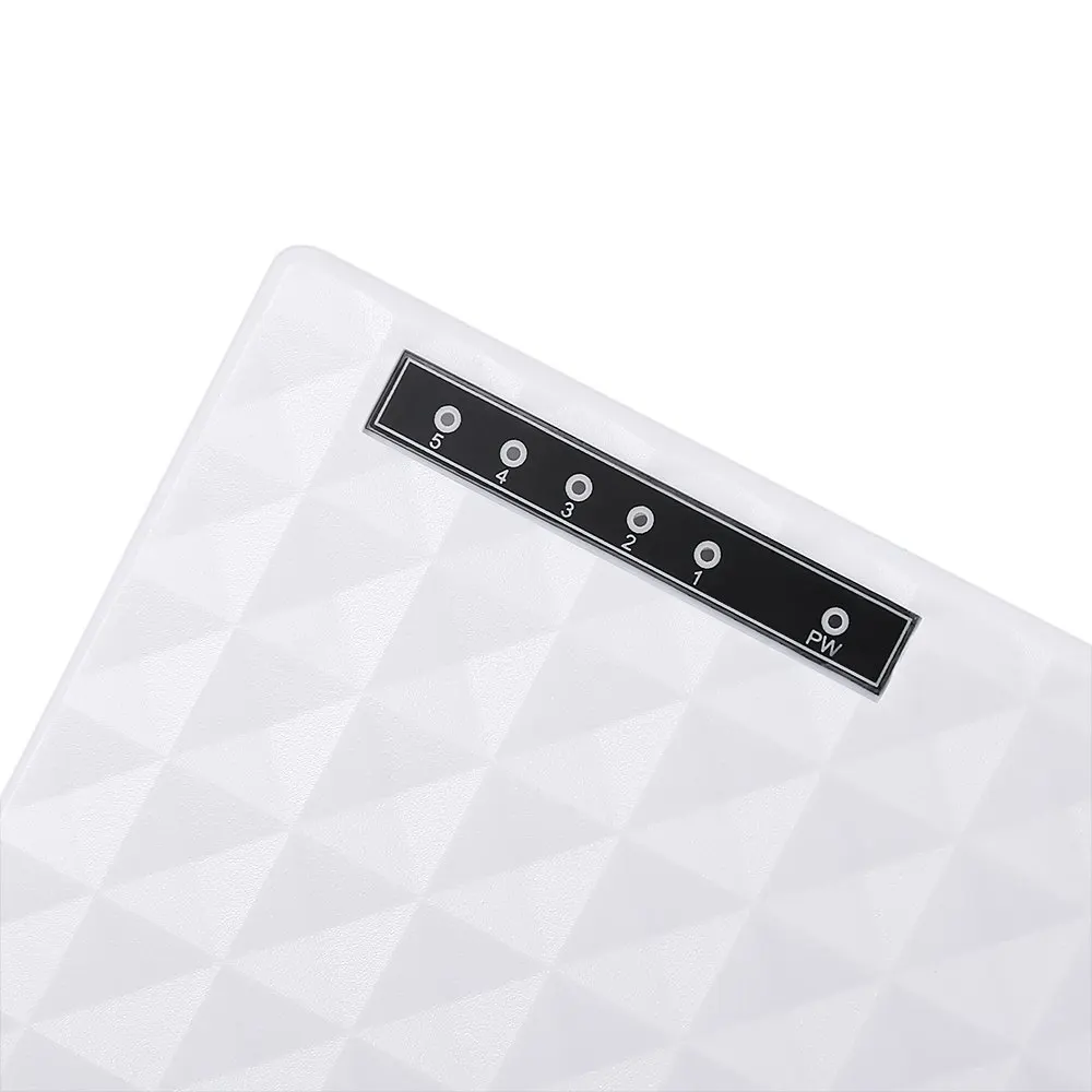 Energy Saving High Quality White Network Switch Plug and Play 5 Port 100Mbps RJ45 Hub Splitter With LED Light | Компьютеры и офис