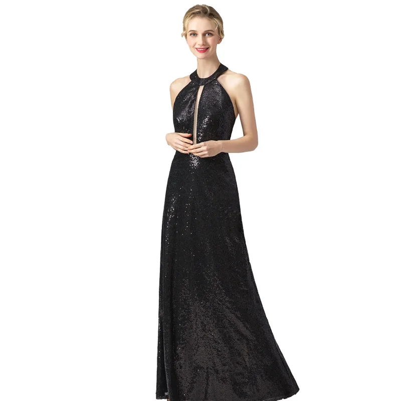 Элегантное вечернее платье без спинки Длинные 2019 вечерние платья с открытой