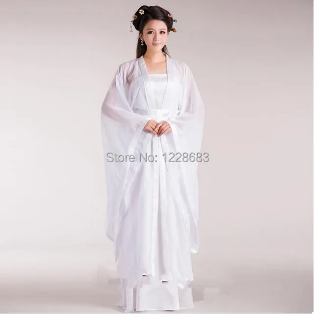 Женский сексуальный костюм Hanfu, костюмы Феи древнего китайского дракона, качественная шифоновая одежда для косплея