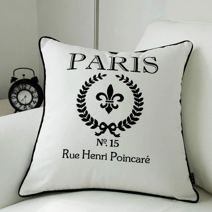 Высококачественный современный Парижский декоративный чехол для подушки Чехол