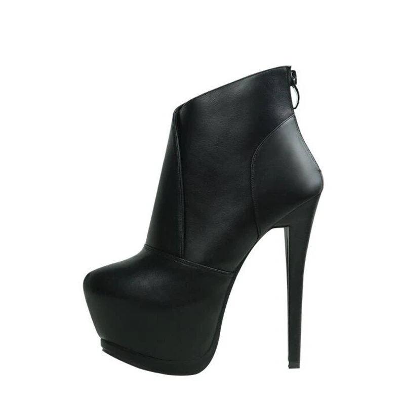 Высококачественные кожаные туфли на высоком каблуке 14 см женские короткие